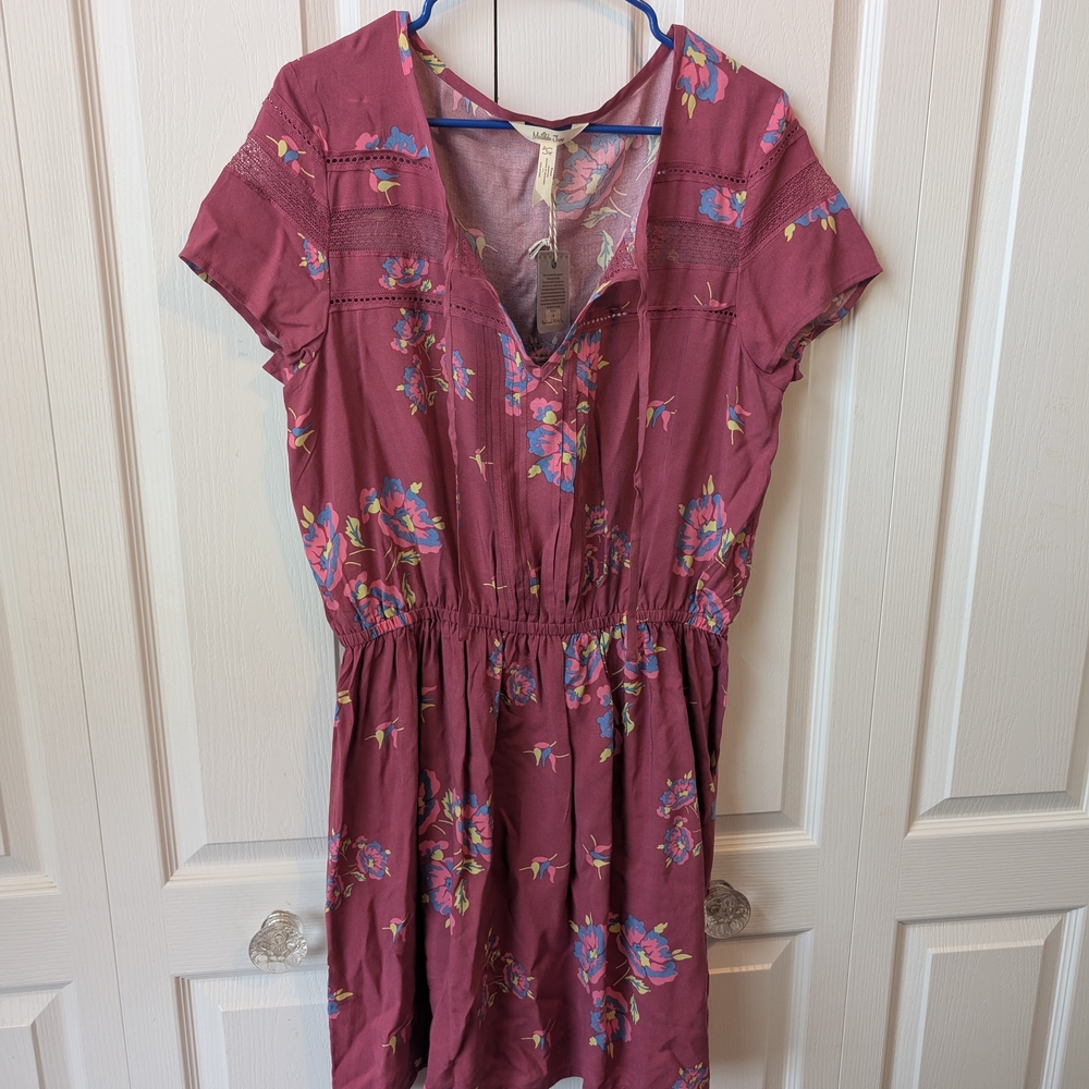 Matilda Jane Pink Floral Dress NWT